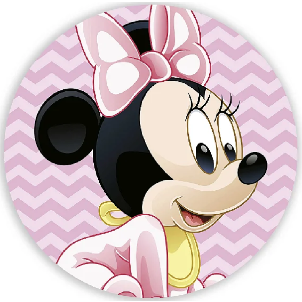 Mini Painel Minnie Baby Rosa (50Cm) - Tallentos Decorações 
