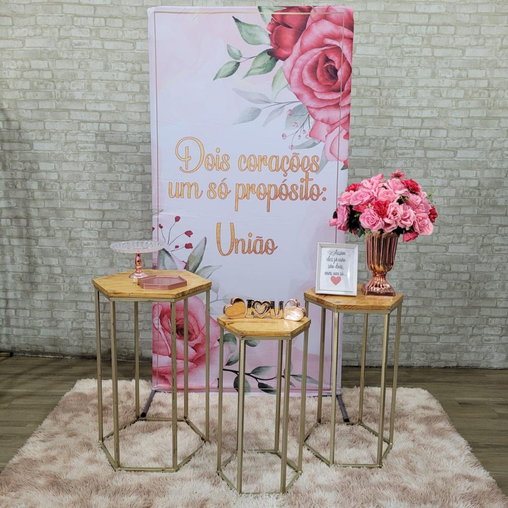 Alugue Tema Para Festa Decoração Encontro de Casais Tecido ( Modelo 3 ) - Tallentos Decorações 