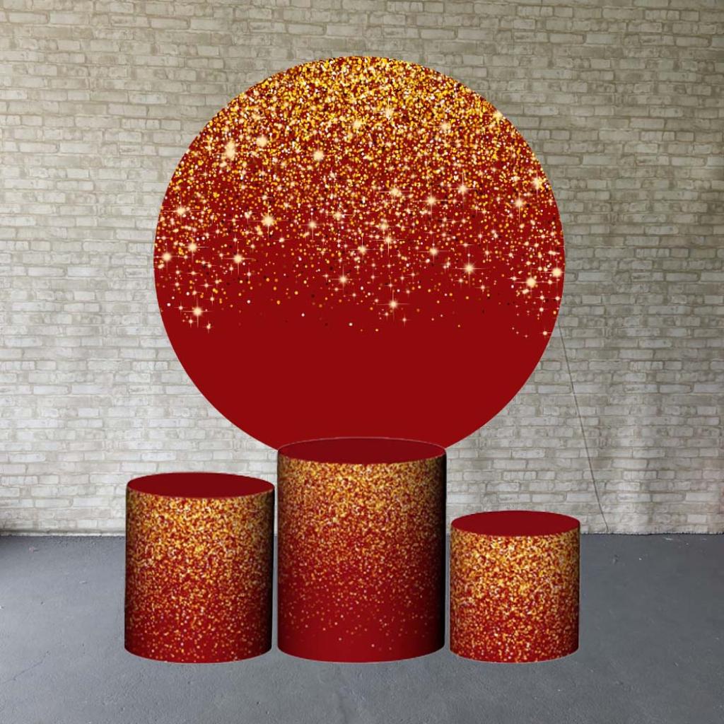 Decoraçã Glitter Vermelho - Tallentos Decorações 
