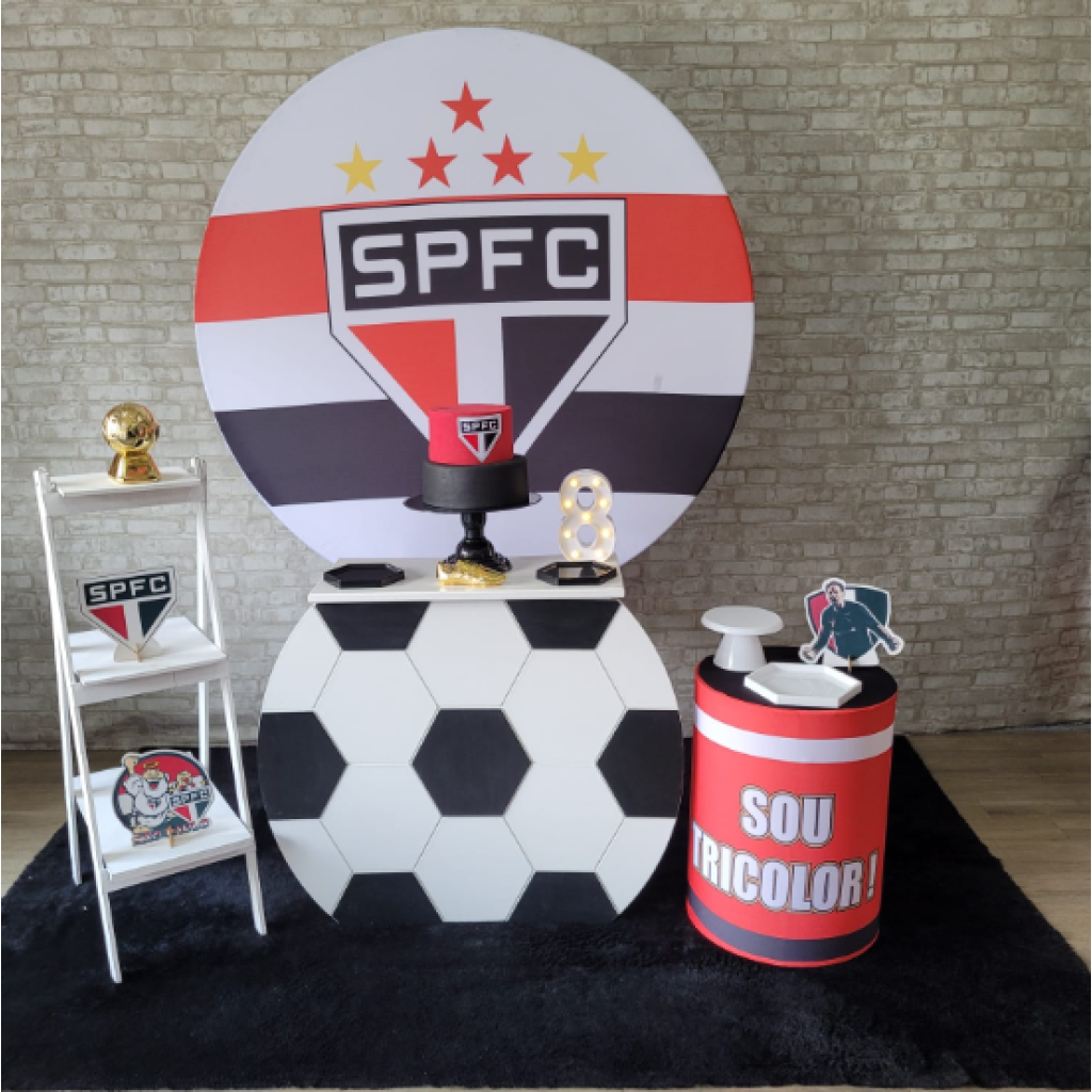 Alugue Tema Para Festa Decoração São Paulo Tecido ( Modelo 4 ) - Tallentos Decorações 