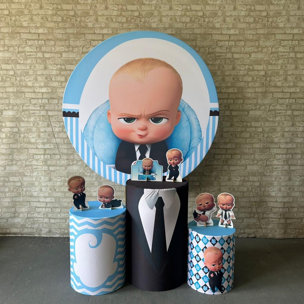Alugue Tema Para Festa Decoração Poderoso Chefinho Tecido ( Modelo 1 ) - Tallentos Decorações 