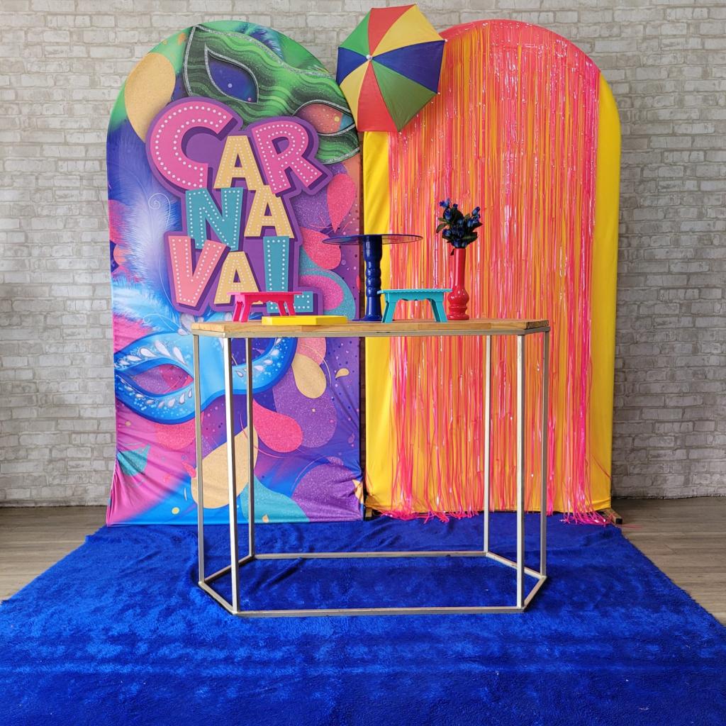 Alugue Tema Para Festa Decoração Carnaval Tecido ( Modelo 3 ) - Tallentos Decorações 