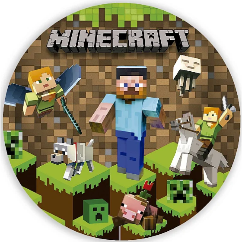 Mini Painel Minecraft (50Cm) - Tallentos Decorações 
