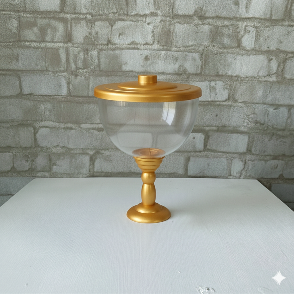 Alugue Bandeja Baleiro Dourado - Tallentos Decorações 