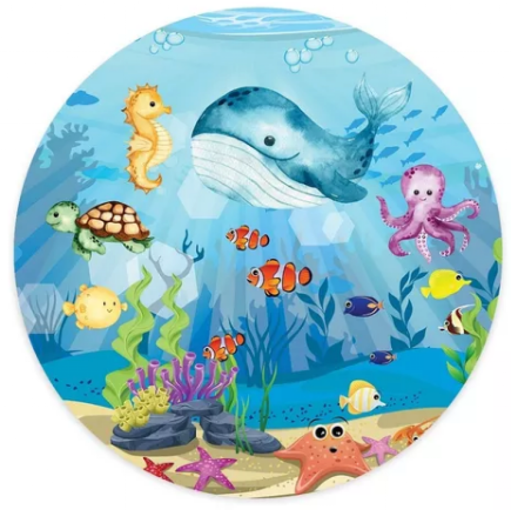 Banner  Tema  Fundo Do Mar - Tallentos Decorações 