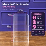 Alugue Mesa Cubo Acrílico Grande - imagem 1
