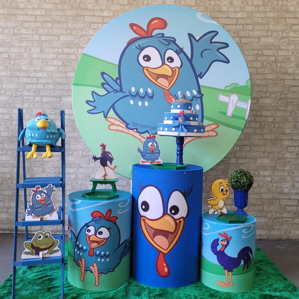 Alugue Tema Para Festa Decoração Galinha Pintadinha Tecido ( Modelo 2 ) - Tallentos Decorações 
