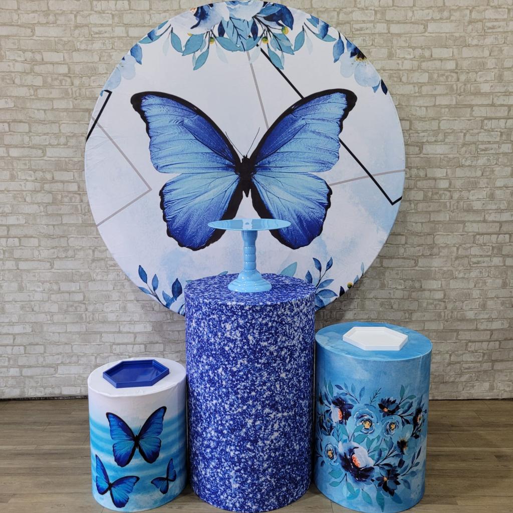 Alugue Tema Para Festa Decoração Borboleta Tecido ( Modelo 1 ) - Tallentos Decorações 