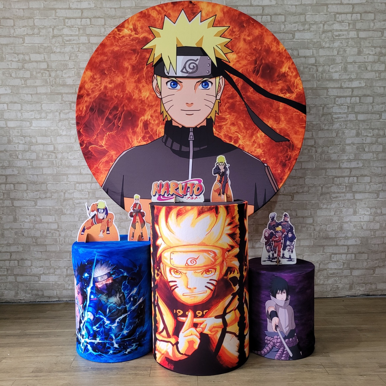 Alugue Tema Para Festa Decoração Naruto Tecido ( Modelo 1 ) - Tallentos Decorações 