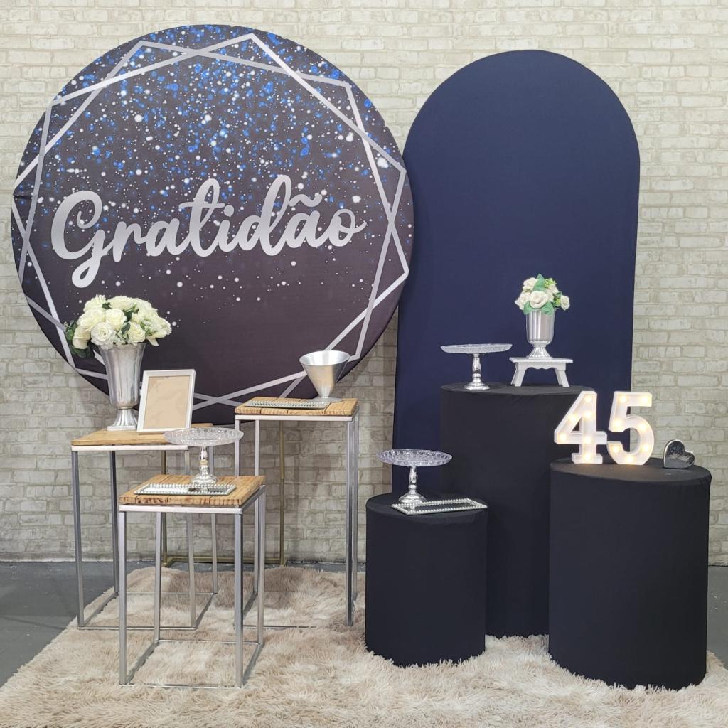Alugue Tema Para Festa Decoração Gratidão Tecido ( Modelo 3 ) - Tallentos Decorações 