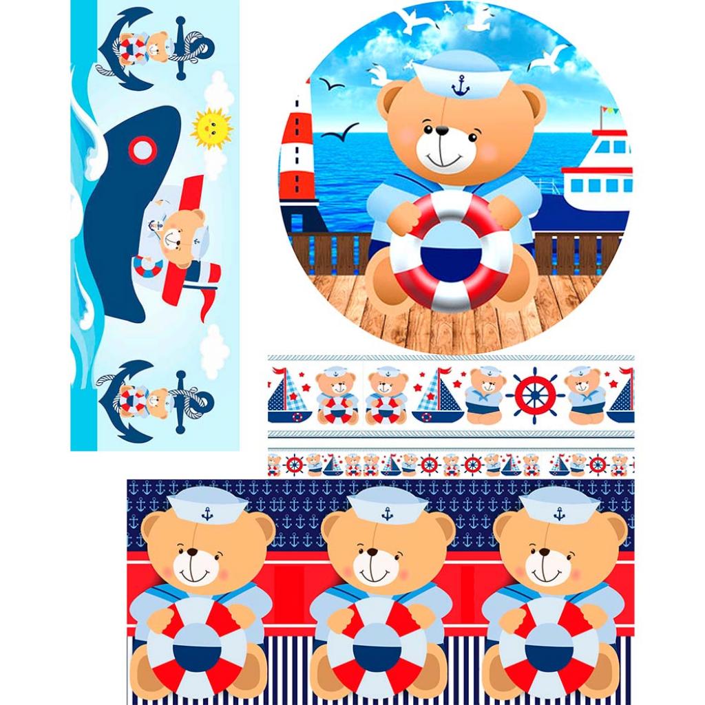 Banner Ursinho Marinheiro - Tallentos Decorações 