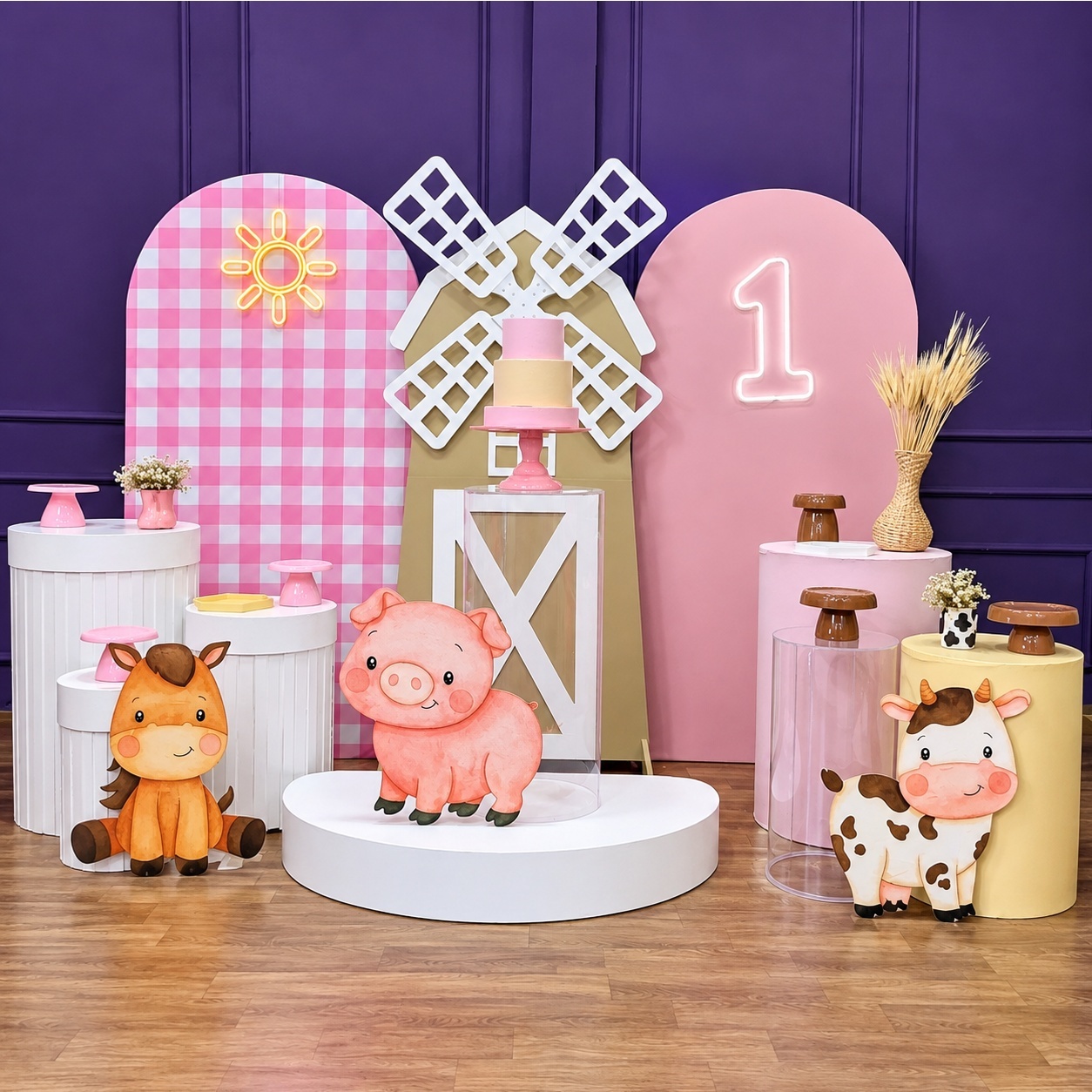 Alugue Tema Para Festa Decoração Fazendinha 7 - Tallentos Decorações 