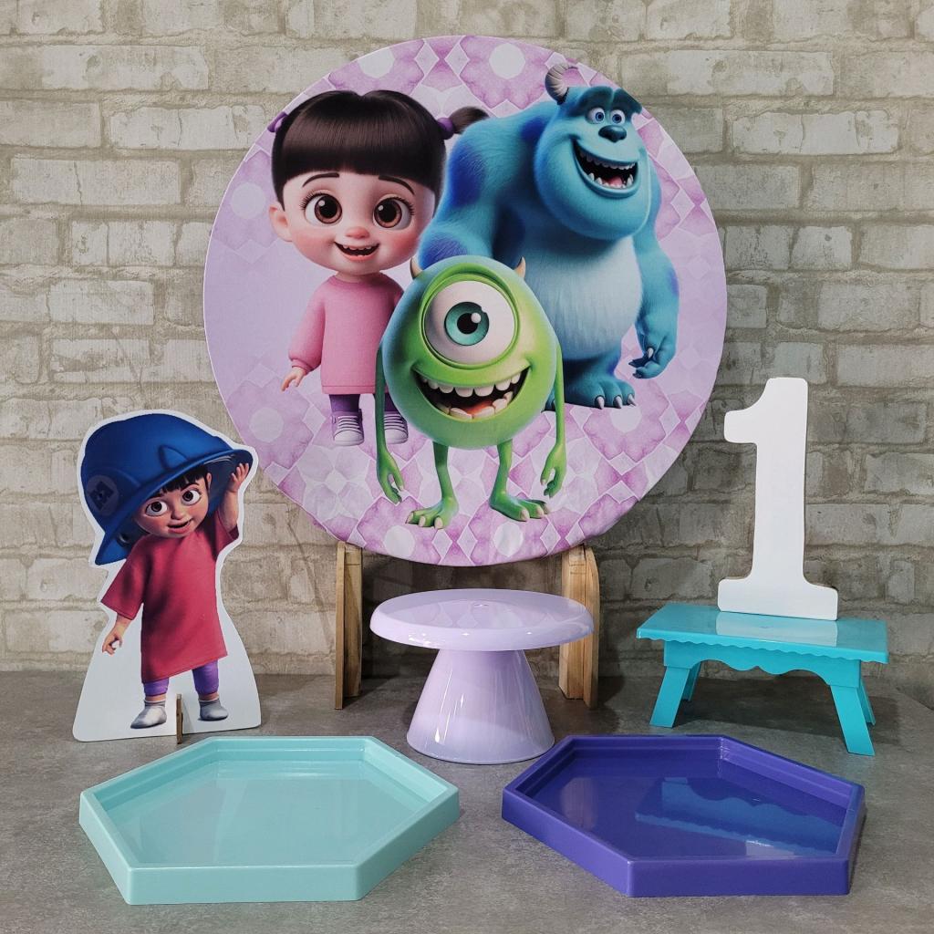 Alugue Tema Para Festa Na Mesa Decoração Monstros S.a. - Tallentos Decorações 