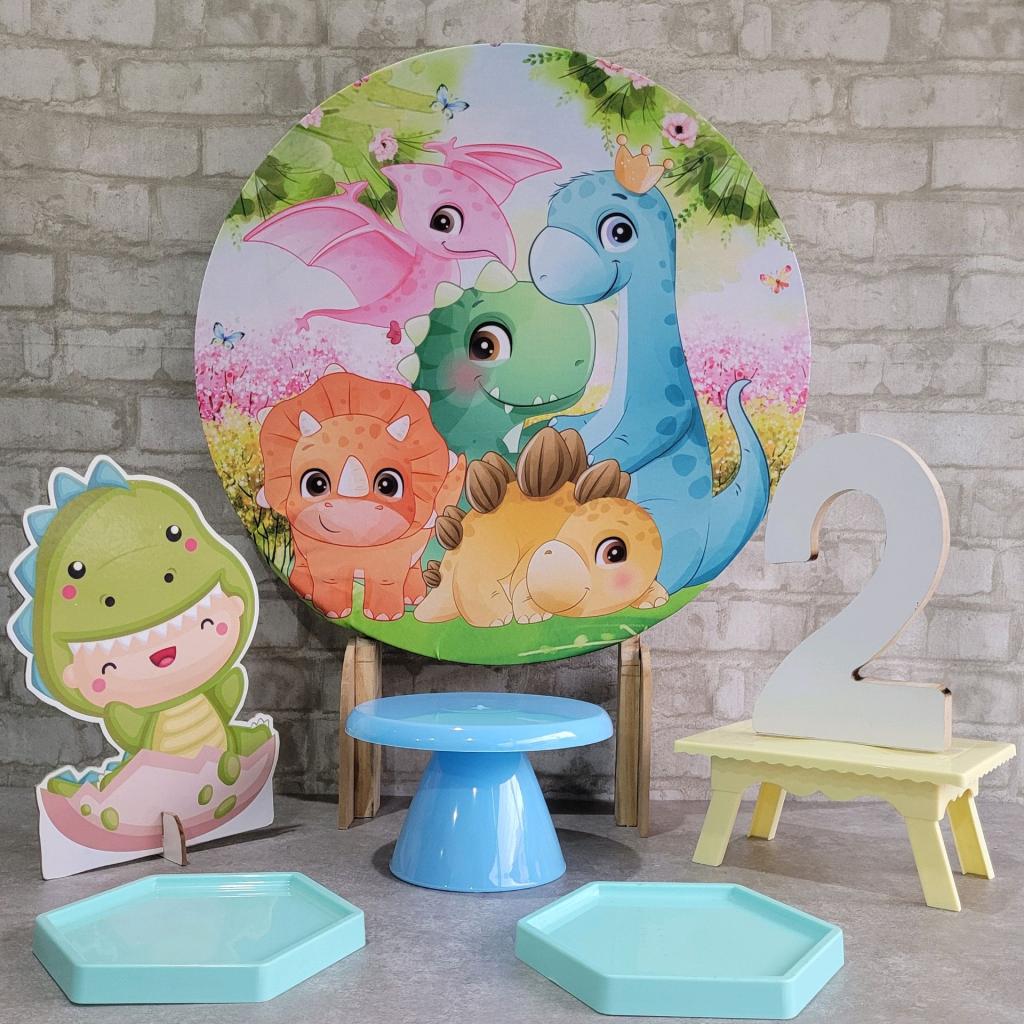 Alugue Tema Para Festa Na Mesa Decoração Dino Baby - Tallentos Decorações 