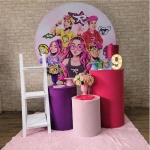 Alugue Tema Para Festa Decoração Emilly Vick Tecido ( Modelo 02) - imagem 1