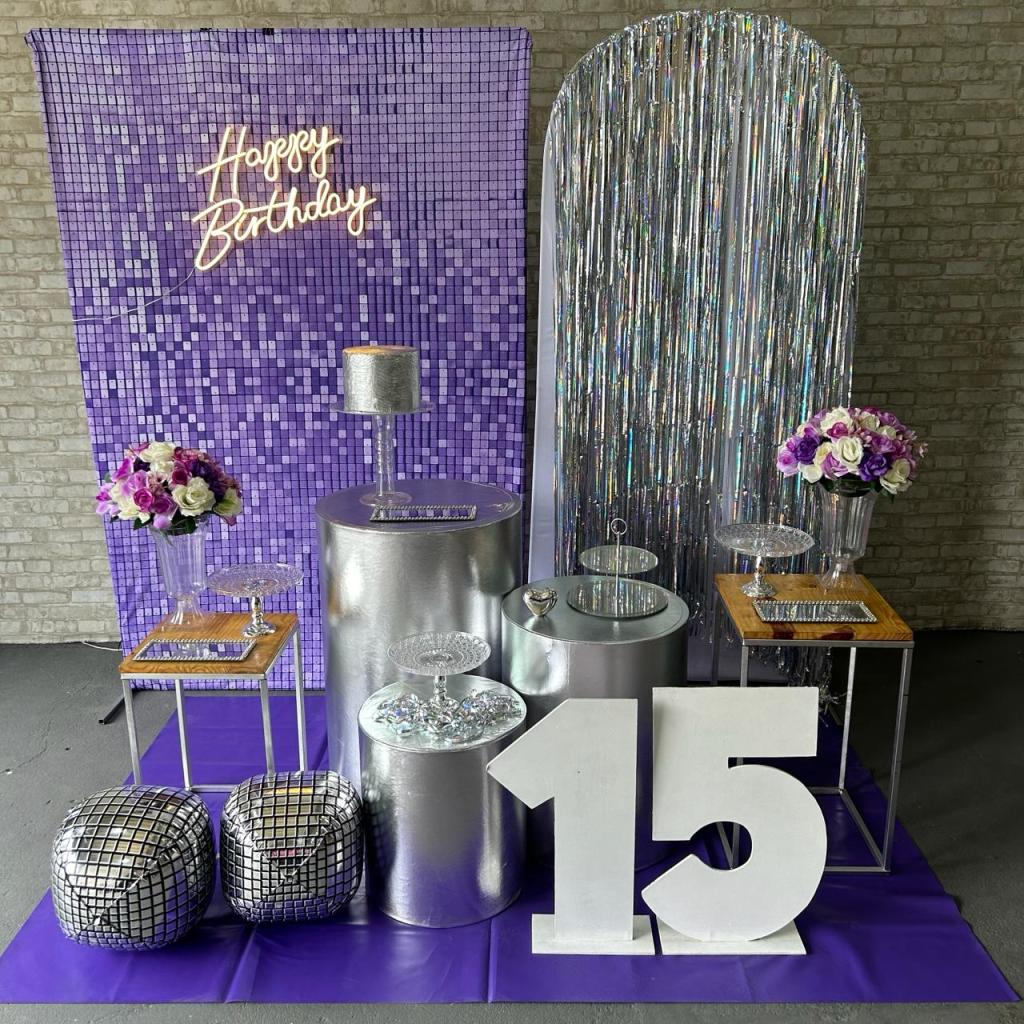 Alugue Tema Para Festa Decoração Euphoria Tecido ( Modelo 5 ) - Tallentos Decorações 