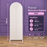 Alugue Painel Romano Grande Aspiral | Branco - imagem 1