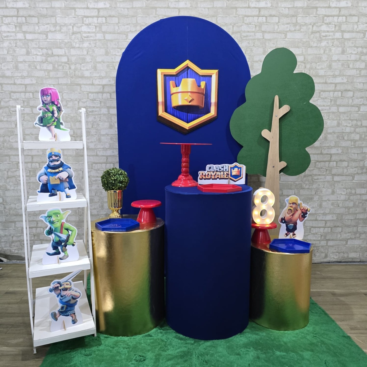 Alugue Tema Para Festa Decoração Clash Royale Tecido - Tallentos Decorações 