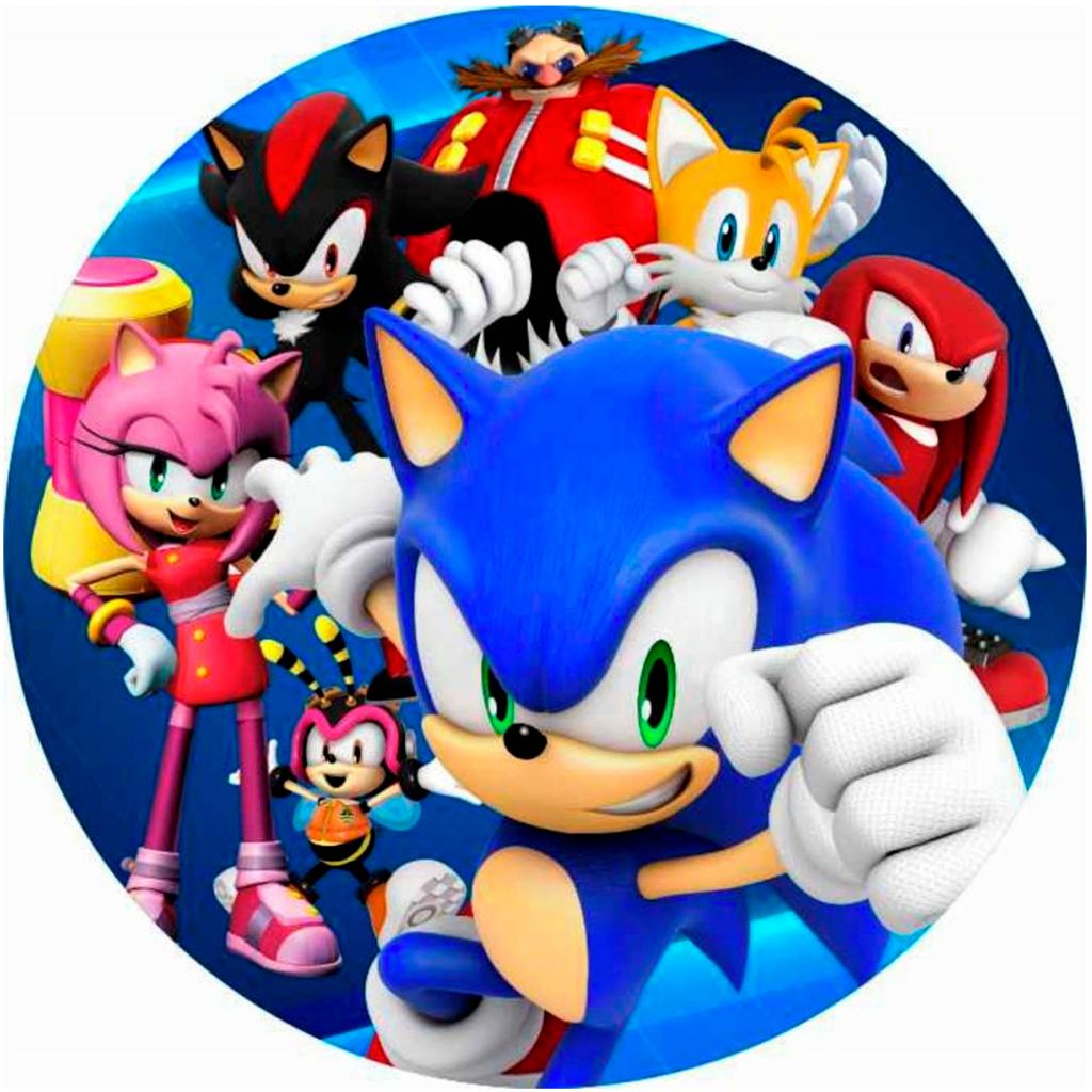 Banner  Tema Sonic (Modelo 2) - Tallentos Decorações 