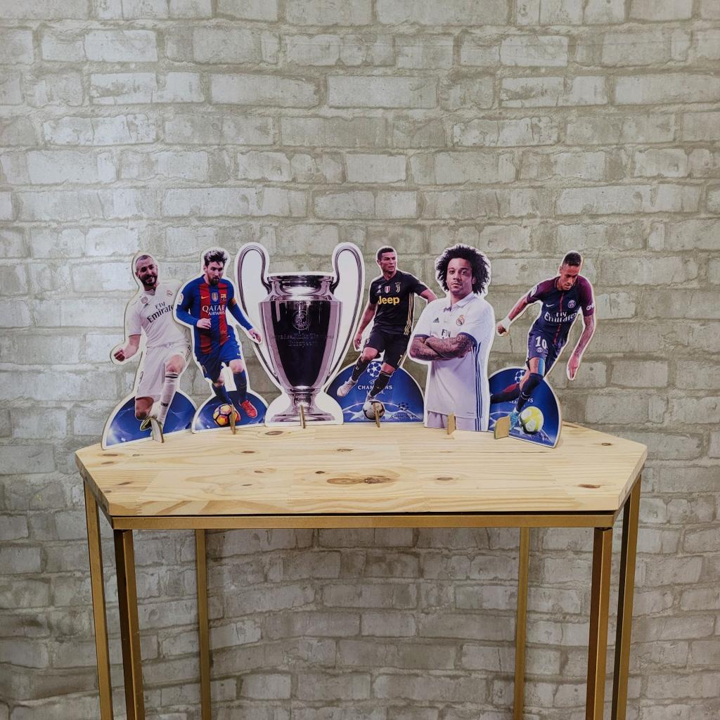 Display de Mesa Champions League - 6 Peças - Tallentos Decorações 