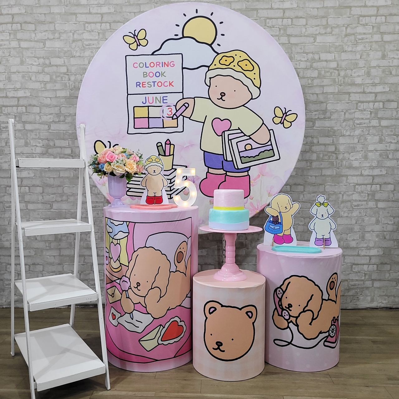 Alugue Tema Para Festa Decoração Bobbie Goods Tecido ( Modelo 2 ) - Tallentos Decorações 