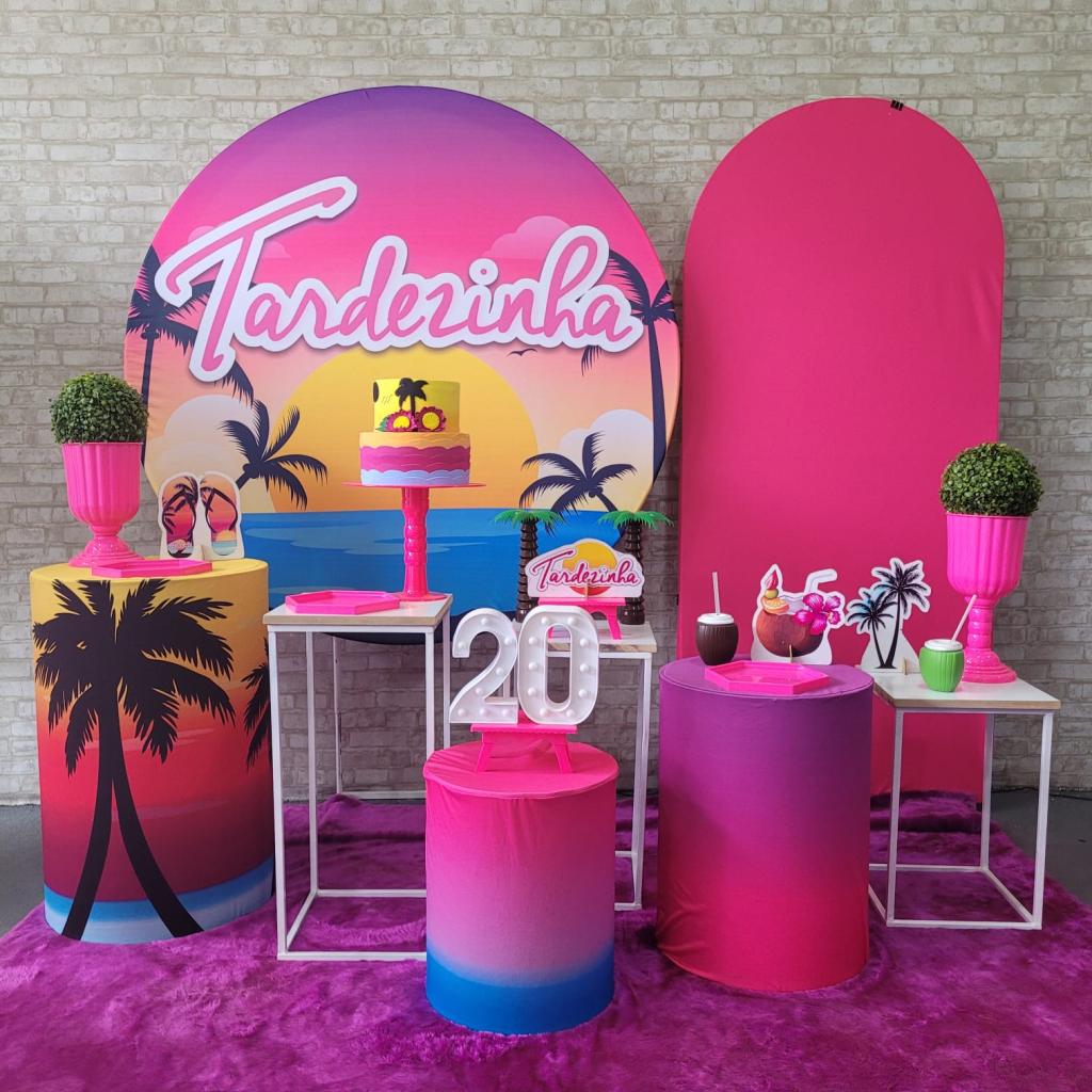 Alugue Tema Para Festa Decoração Tardezinha Tecido ( Modelo 3 ) - Tallentos Decorações 