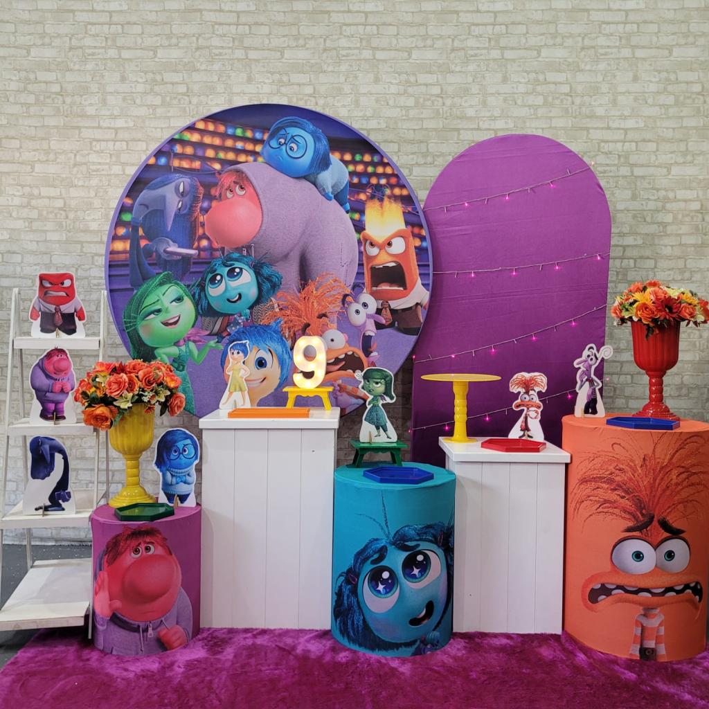 Alugue Tema Para Festa Decoração Divertidamente Tecido ( Modelo 3 ) - Tallentos Decorações 