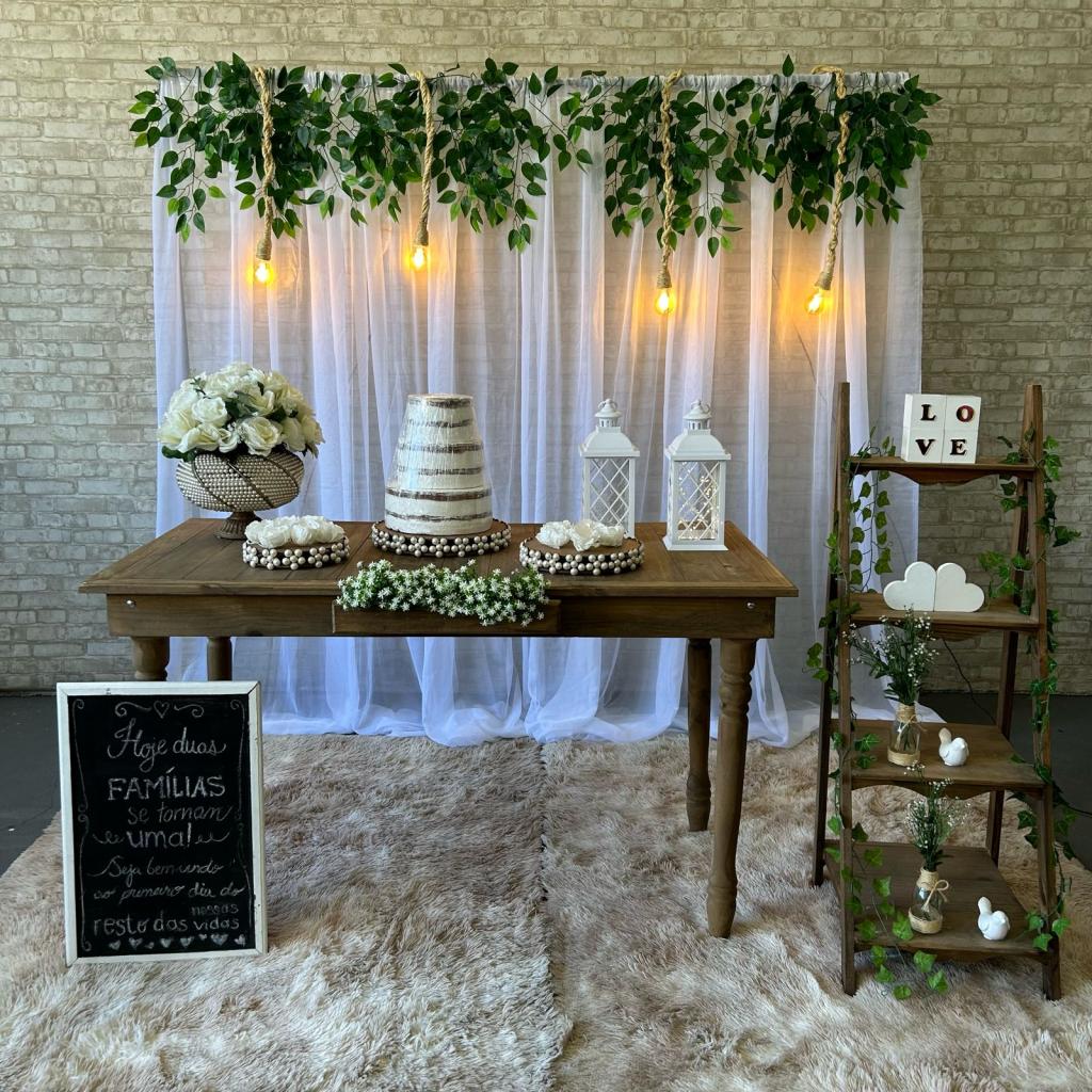 Alugue Uma Decoração Para Casamento Ou Noivado Rustico ( Modelo 09 ) - Tallentos Decorações 