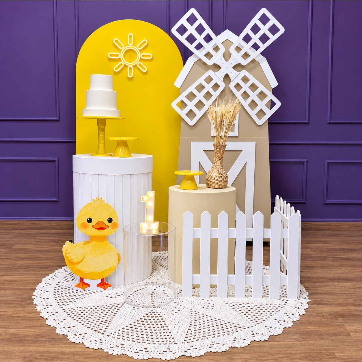 Alugue Tema Para Festa Decoração Fazendinha- Pintinho Amarelo 8 - Tallentos Decorações 