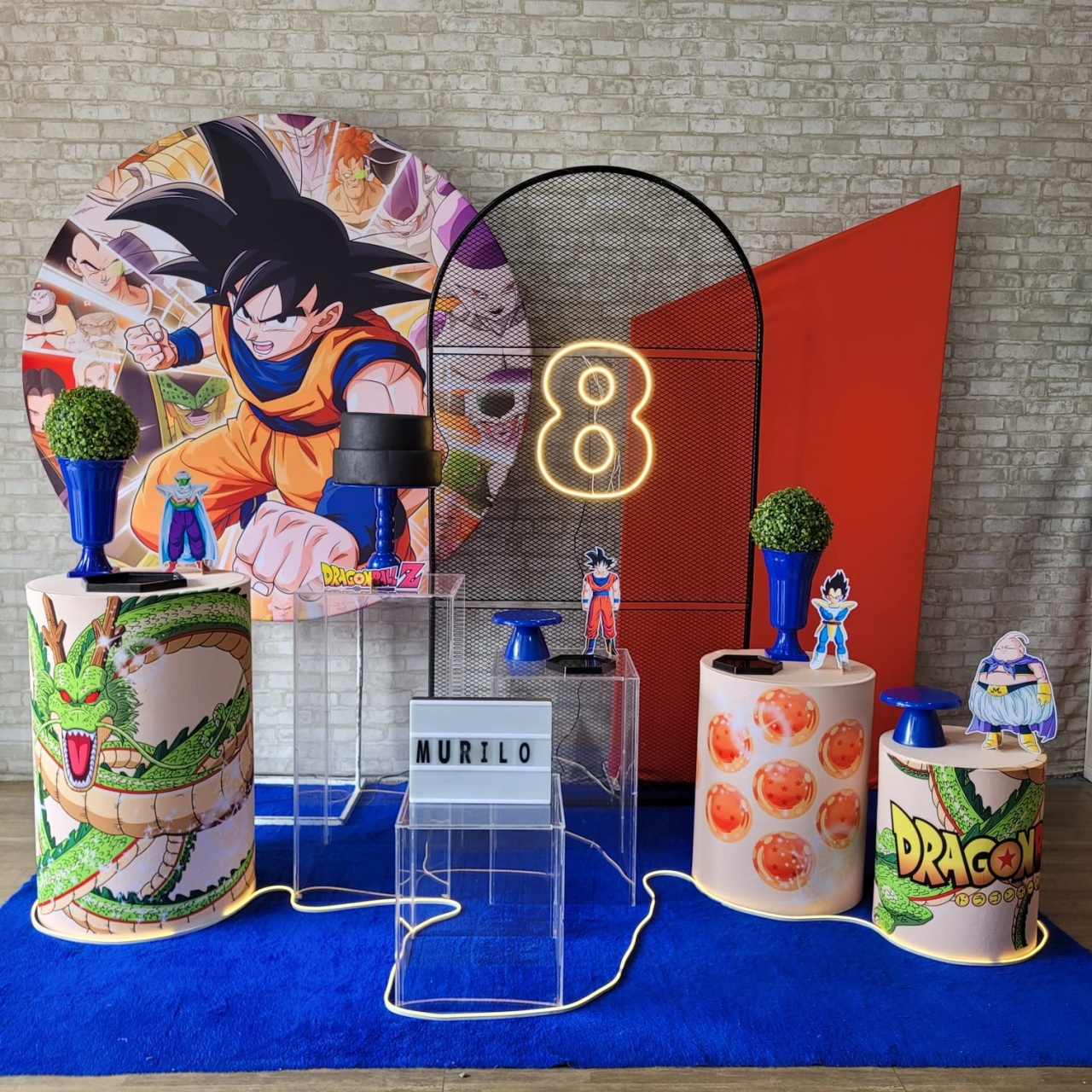 Alugue Tema Para Festa Decoração Dragon Ball Z Tecido ( Modelo 3 ) - Tallentos Decorações 