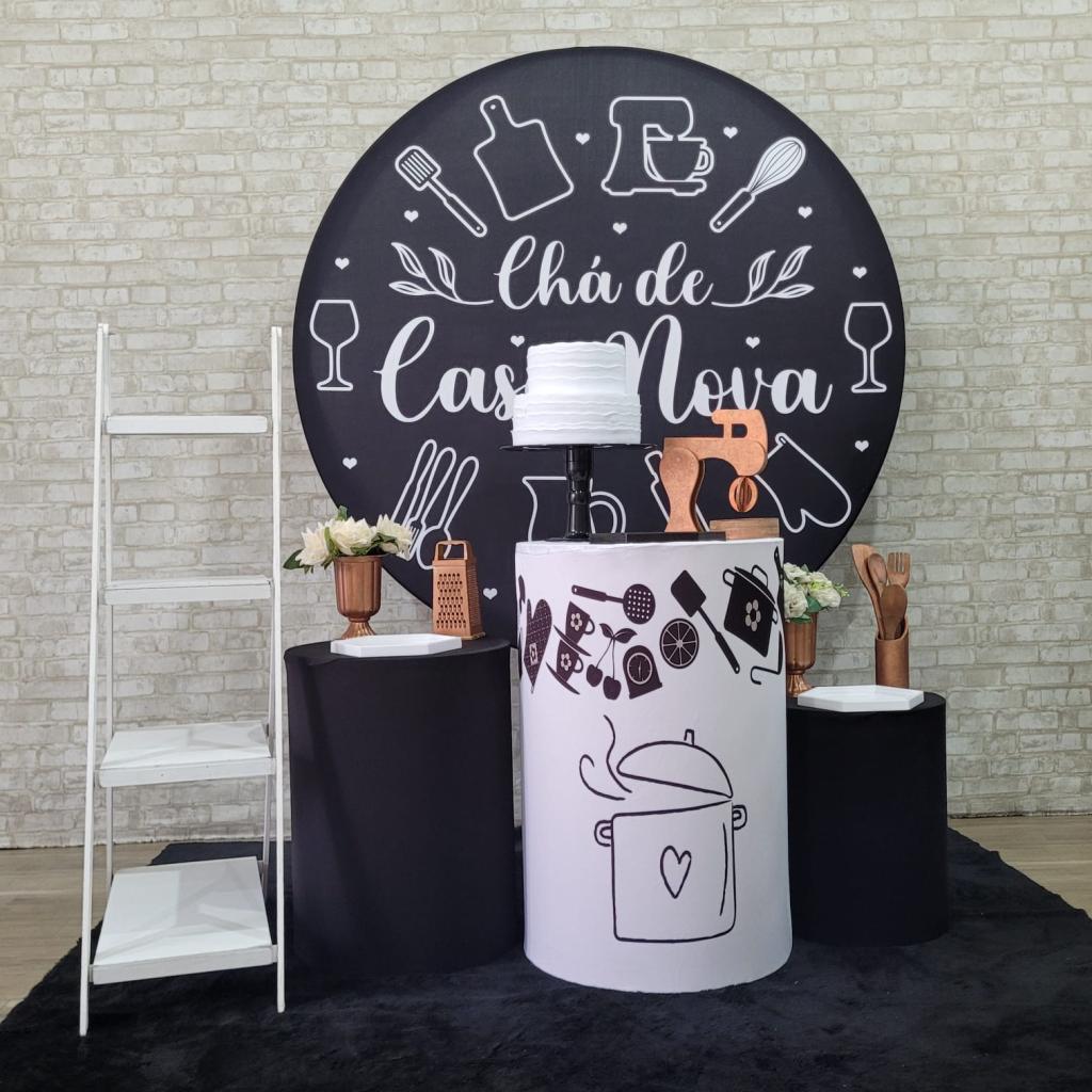 Alugue Tema Para Festa Decoração Chá de Casa Nova Tecido ( Modelo 2 ) - Tallentos Decorações 