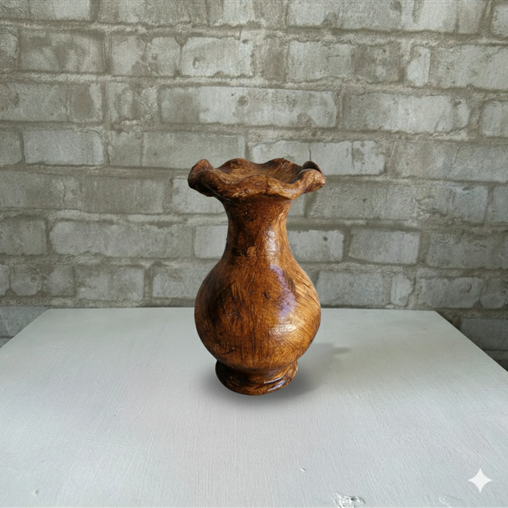 Alugue Mini Vaso Rustico - Marron - Tallentos Decorações 
