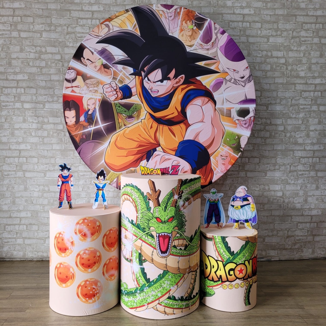 Alugue Tema Para Festa Decoração Dragon Ball Z Tecido ( Modelo 1 ) - Tallentos Decorações 