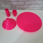 Alugue Boleira Colonial Regulável Lisa Rosa Pink - imagem 2