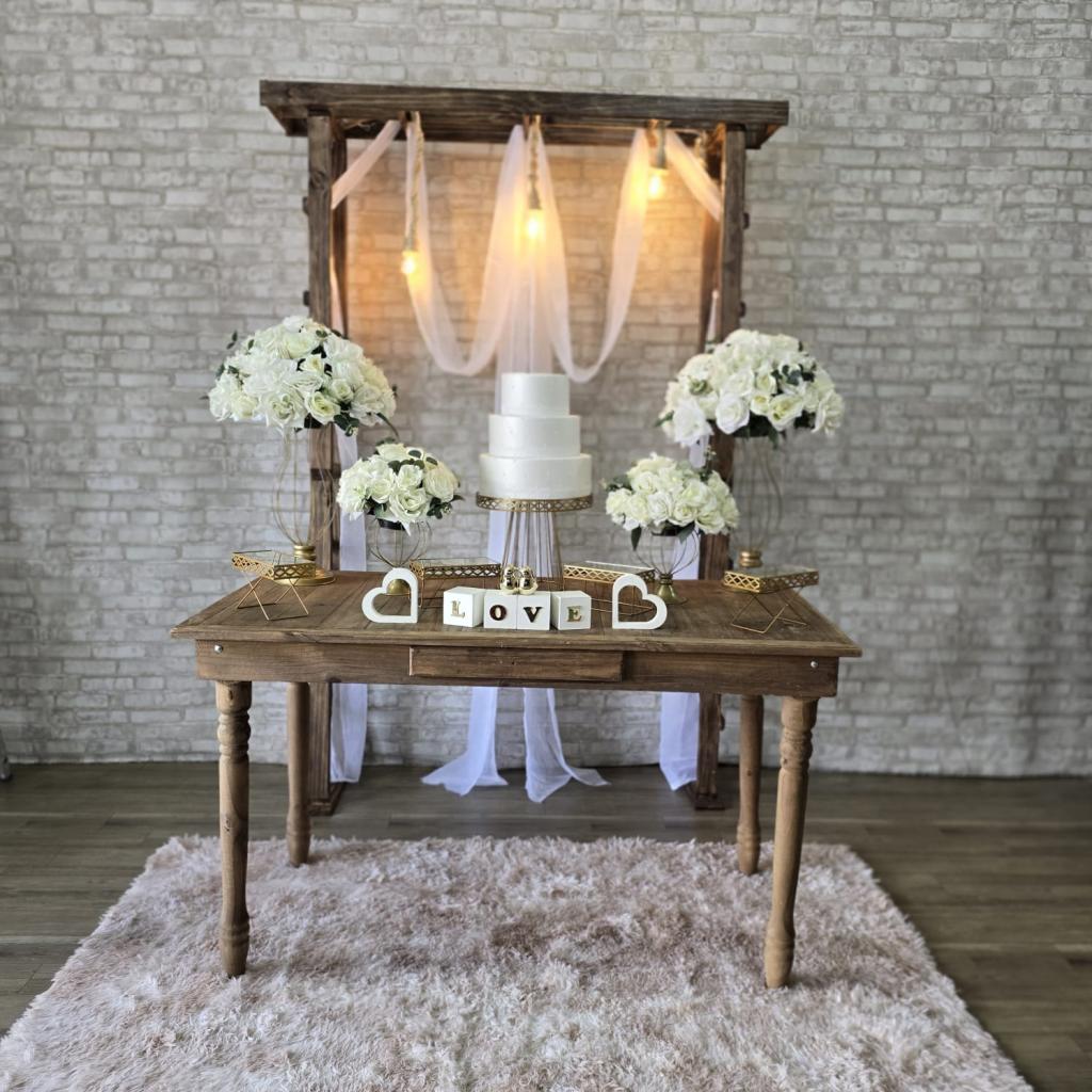 Alugue Uma Decoração Para Casamento Ou Noivado Rustico ( Modelo 08 ) - Tallentos Decorações 