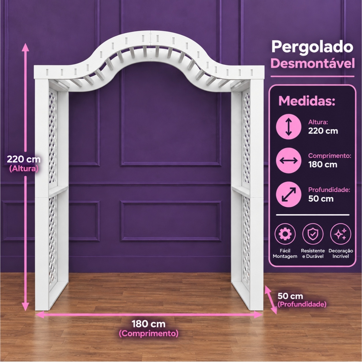 Alugue Pergolado - Tallentos Decorações 