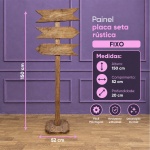 Alugue Painel Placa Seta Rústica - imagem 1