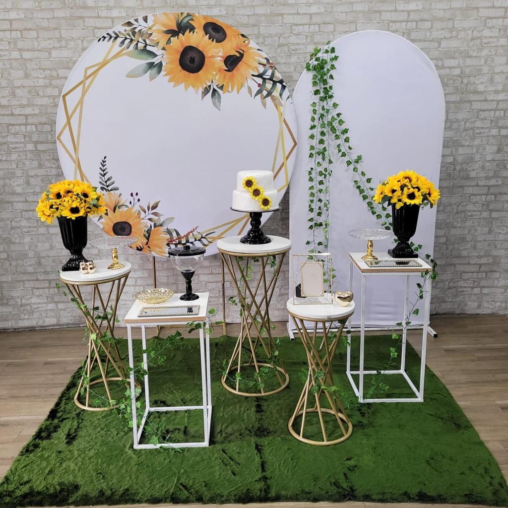 Alugue Tema Para Festa Decoração Girassol Tecido ( Modelo 3 ) - Tallentos Decorações 