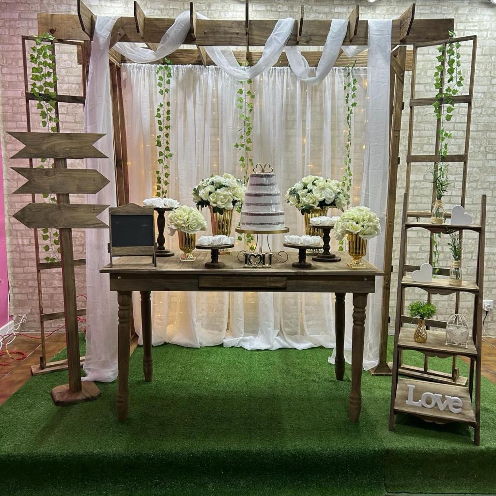 Alugue Uma Decoração Para Casamento Ou Noivado Pergolado ( Modelo 2 ) - Tallentos Decorações 