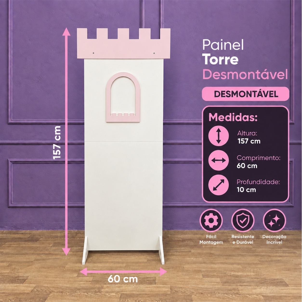 Alugue Painel Torre Princesa - Tallentos Decorações 
