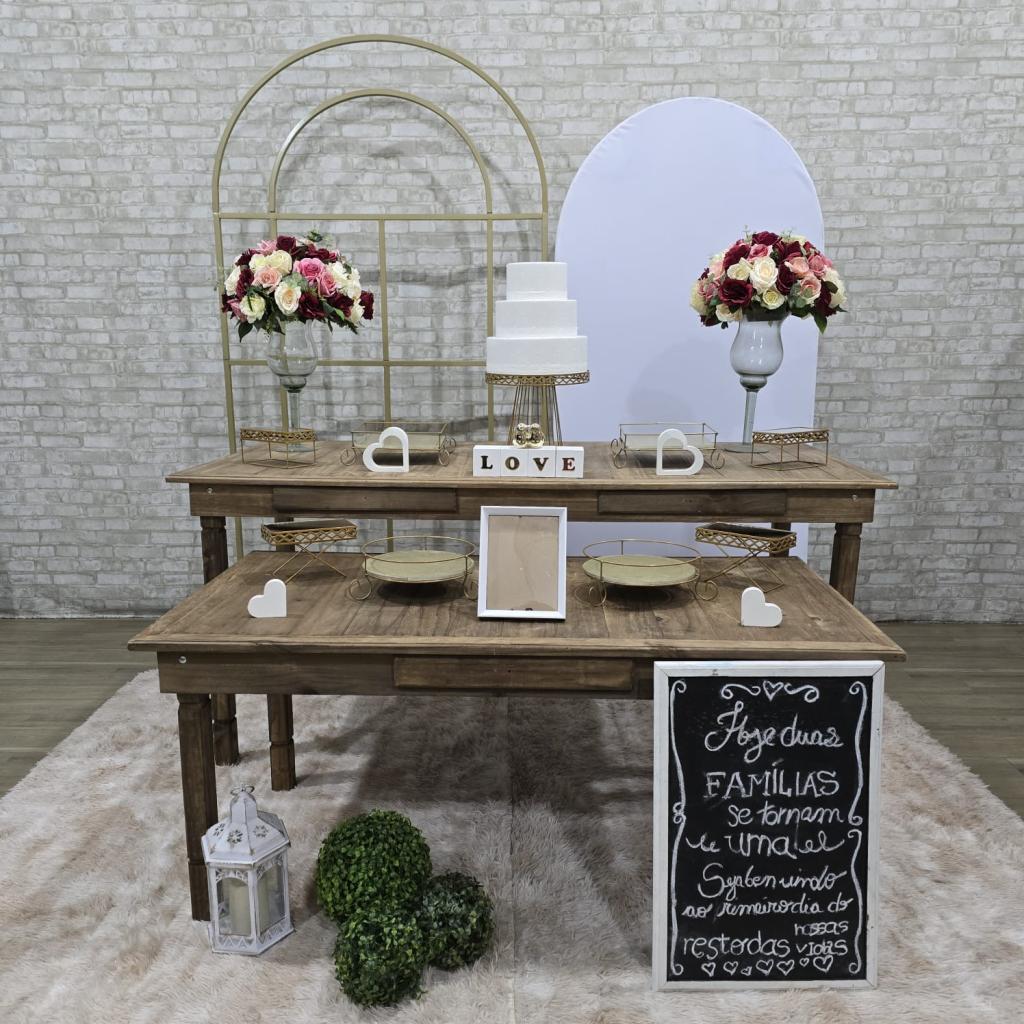 Alugue Uma Decoração Para Casamento Ou Noivado Rustico ( Modelo 05 ) - Tallentos Decorações 