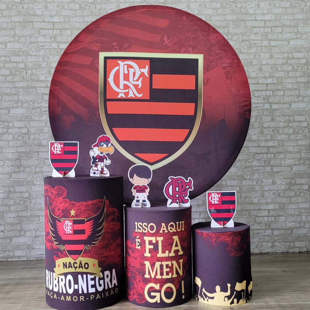Alugue Tema Para Festa Decoração Flamengo Tecido ( Modelo 1 ) - Tallentos Decorações 