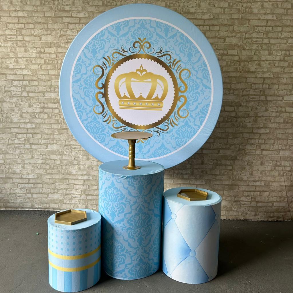 Alugue Tema Para Festa Decoração Coroa Tecido ( Modelo 1 ) - Tallentos Decorações 