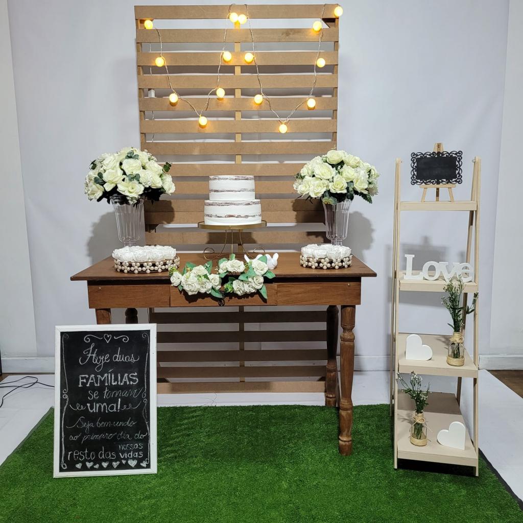 Alugue Uma Decoração Para Casamento Ou Noivado Rustico ( Modelo 01 ) - Tallentos Decorações 