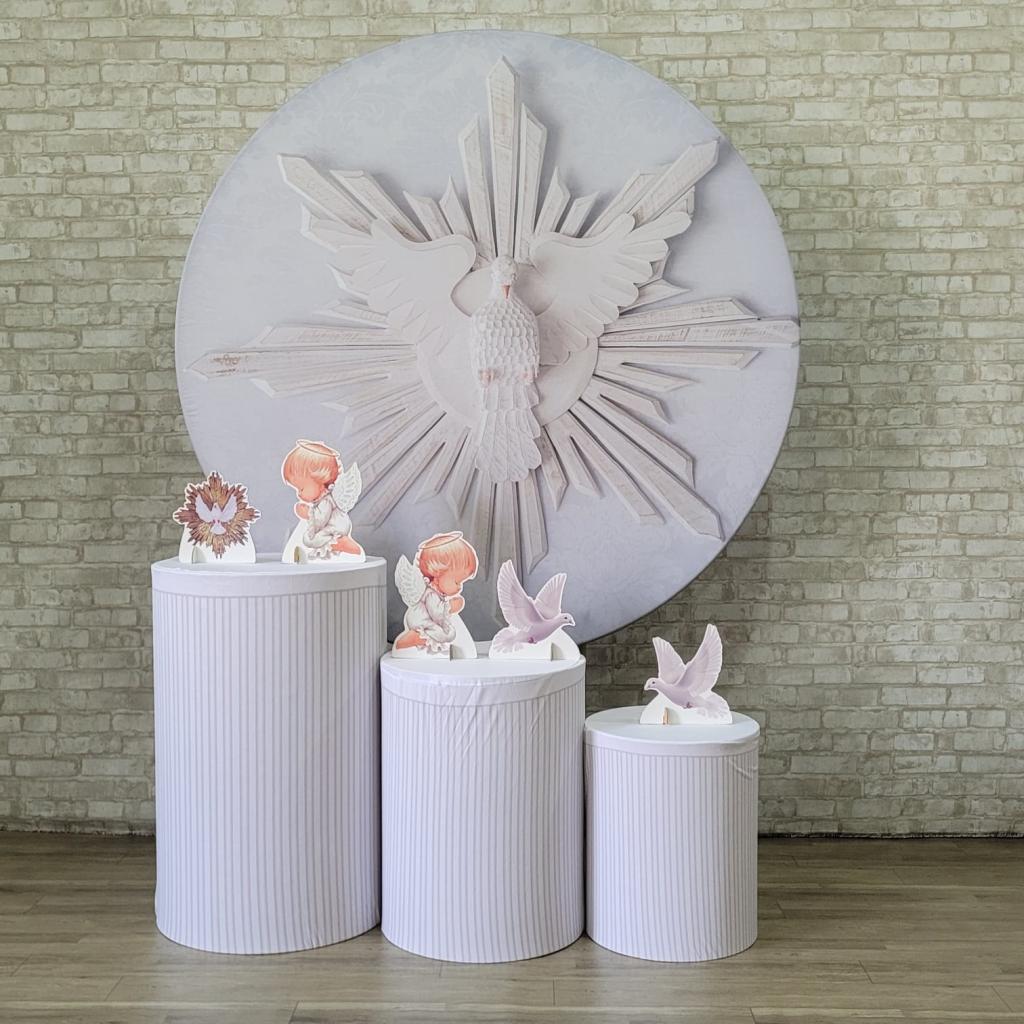 Alugue Tema Para Festa Decoração Batizado Tecido ( Modelo 1 ) - Tallentos Decorações 