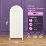 Alugue Painel Romano Pequeno Aspiral Branco - imagem 1