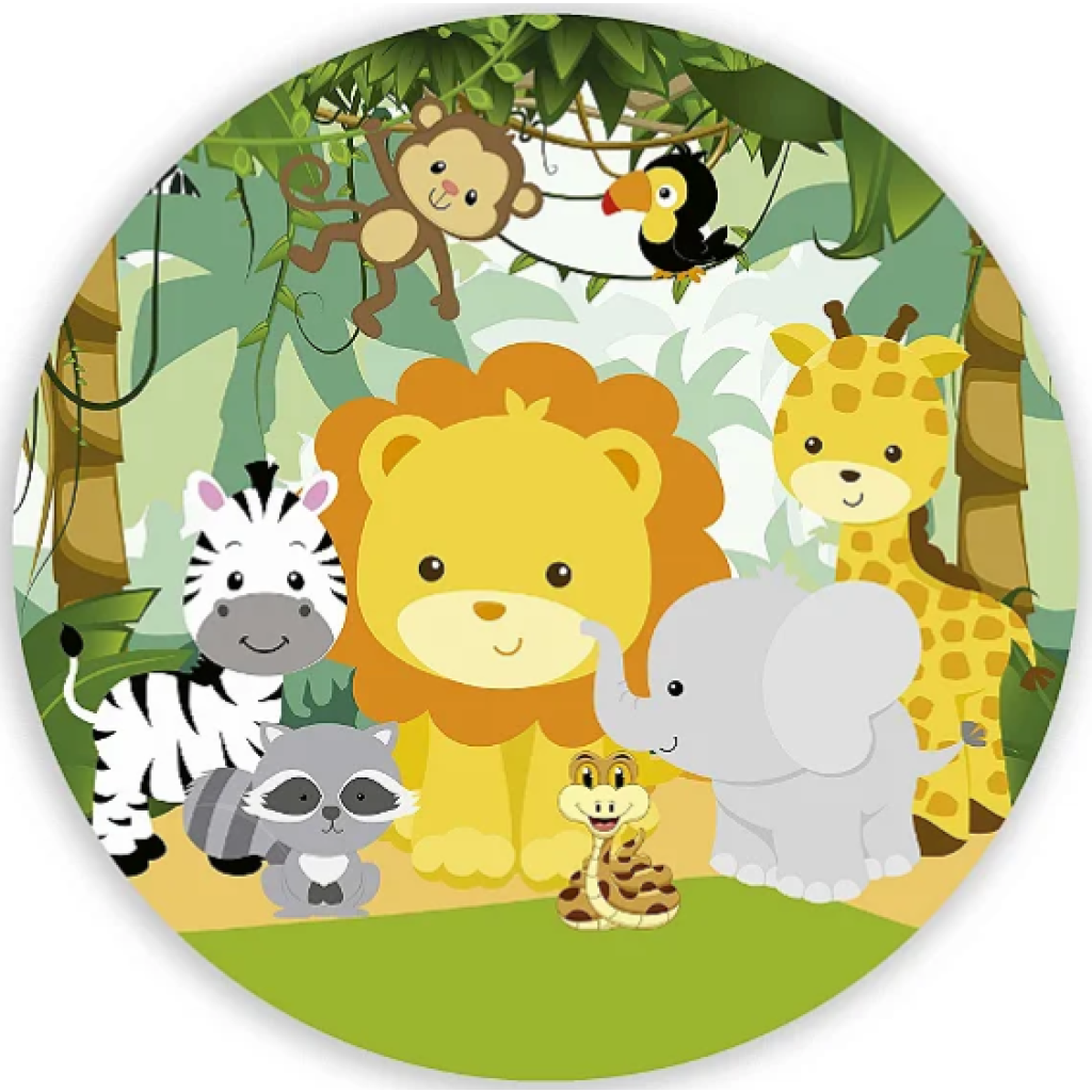 Mini Painel Safari (Modelo 1) (50Cm) - Tallentos Decorações 