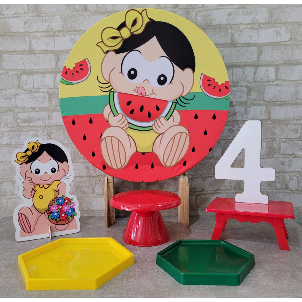 Alugue Tema Para Festa Na Mesa Decoração Magali Baby - Tallentos Decorações 
