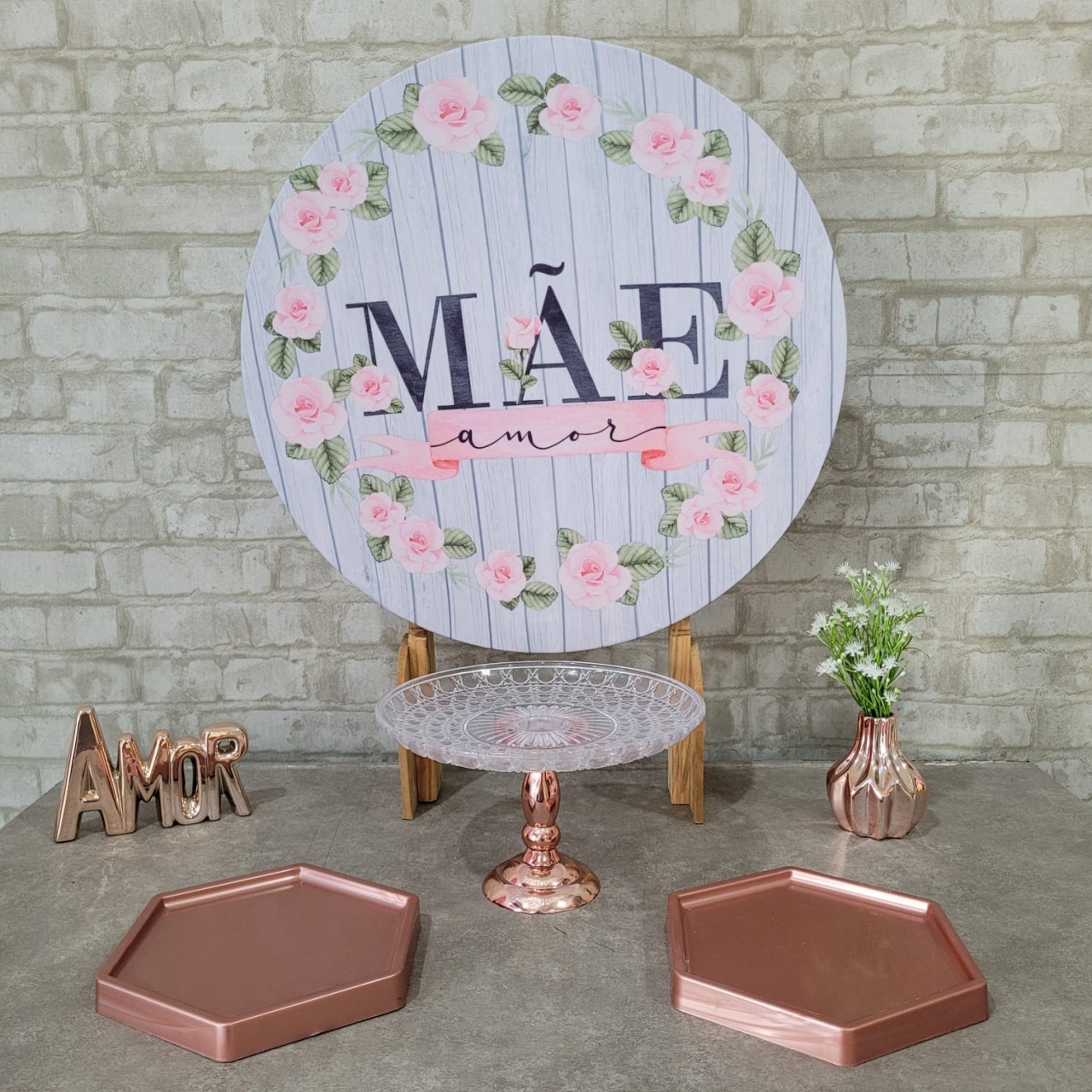 Alugue Tema Para Festa Na Mesa Decoração Feliz Dia das Mães - Tallentos Decorações 