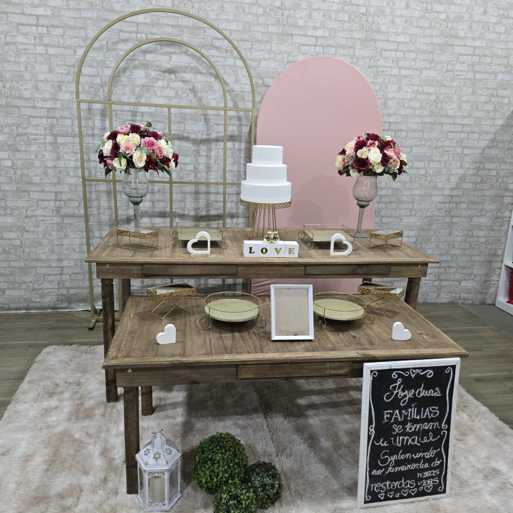 Alugue Uma Decoração Para Casamento Ou Noivado Rustico ( Modelo 07 ) - Tallentos Decorações 